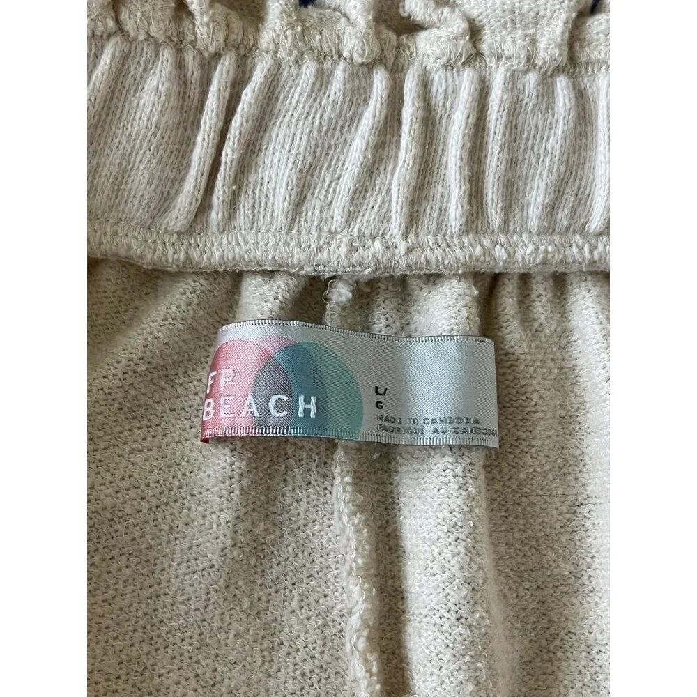 Free People Beach Cotton Linen Blend Shorts Size L - Picture 4 of 9